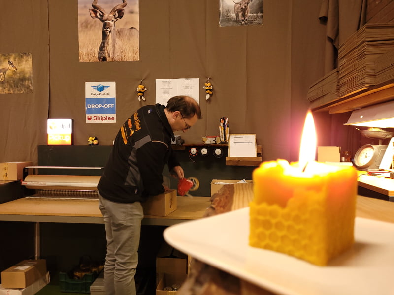 Honing Bestelling Inpakken Thuisbezorgd Van De Imker