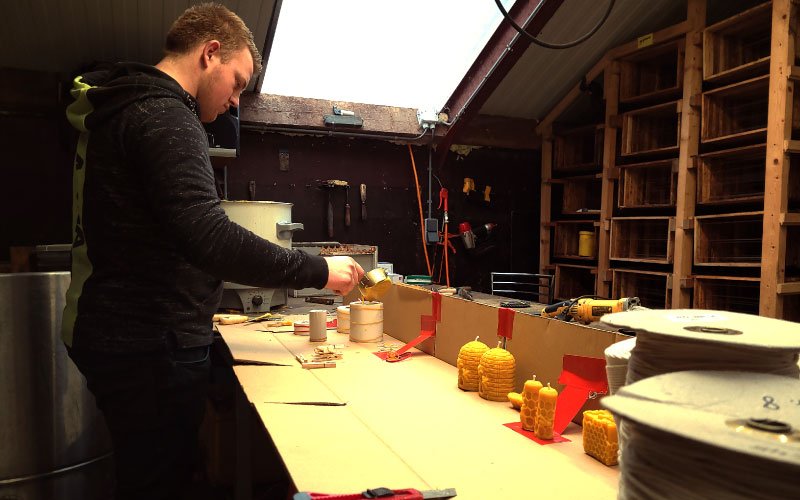 Hand Gemaakte Bijenwaskaarsen Ven Echte Bijenwas Uit Imkerij Kopen