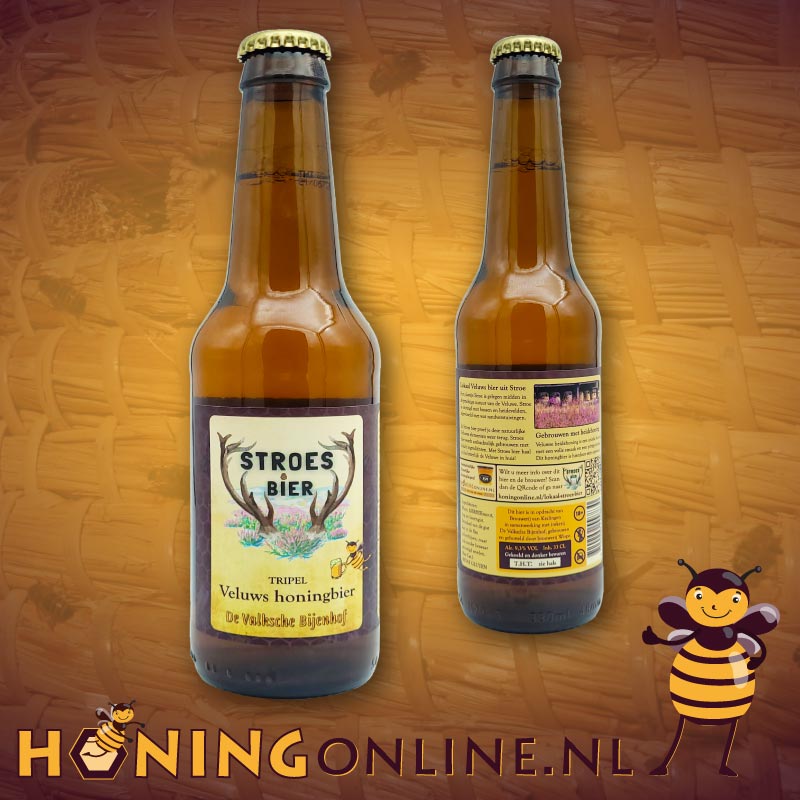 Honingbier van de Veluwe kopen? Lokaal Veluws bier met heidehoning gebrouwen door stroes bier.