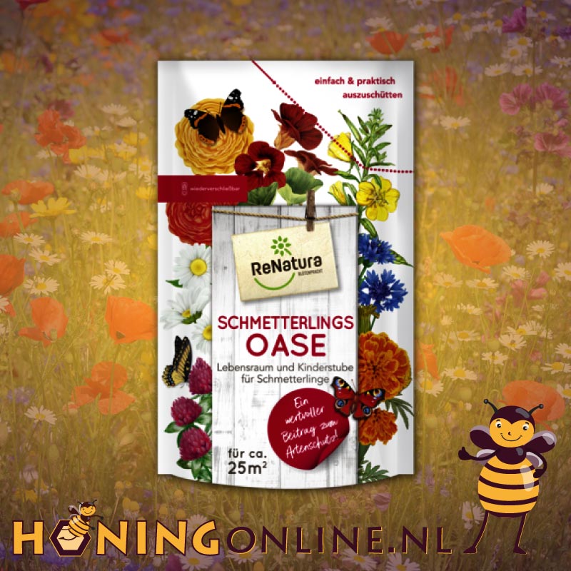 Renatura Vlindermengsel is een oase voor vlinders. Op dit bloemenmengsels voor vlinders komen na het zaaien de beste vlinderplanten op.