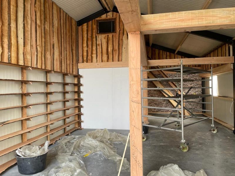 Stukje Bij Beetje Vorderd De Bouw Van De Ambachtelijke Honingwinkel