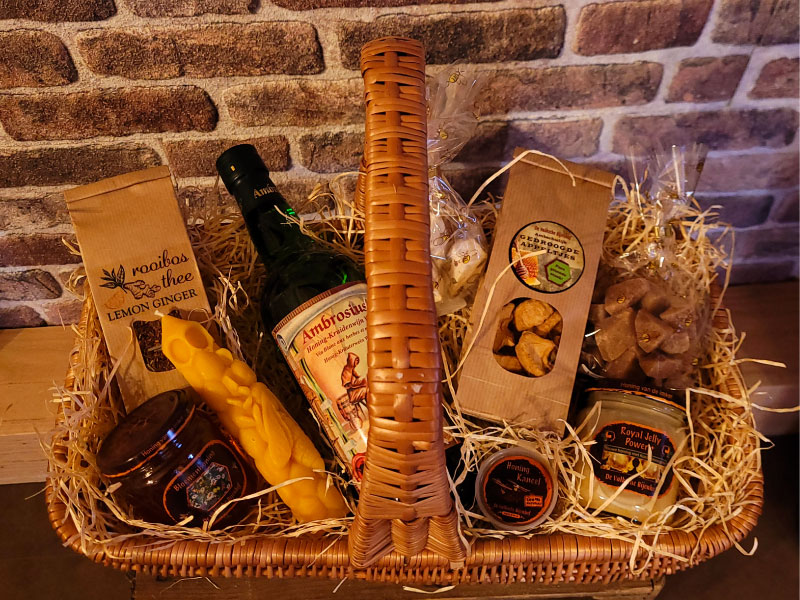 Lectuurmand Met Honing Kerstpakket