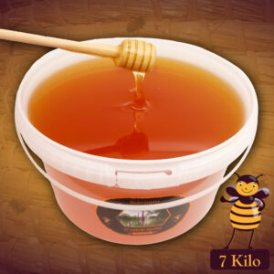 Emmers balsemienhoning kopen bij de groothandel. Deze emmer Biesboschhoning met 7 kilo honing tegen de goedkoopste prijs.