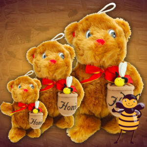 Dit is een heerlijke zachte pluche knuffelpeer met een honingpot die meteen aan Winnie de Poeh doet denken. Bestel deze Pooh knuffel eenvoudig online!