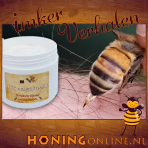 Bijengifzalf voor huidaandoeningen en cosmetica huidverzorging. Zalf met bijengif die ook als spierenzalf en voor gewrichten gebruikt wordt.