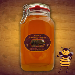 Sinaasappelhoning in een pot van een kilo. Je koop deze prachtige weckpot met licht oranje honing bi jhoningonline.nl direct van de Spaanse imker.